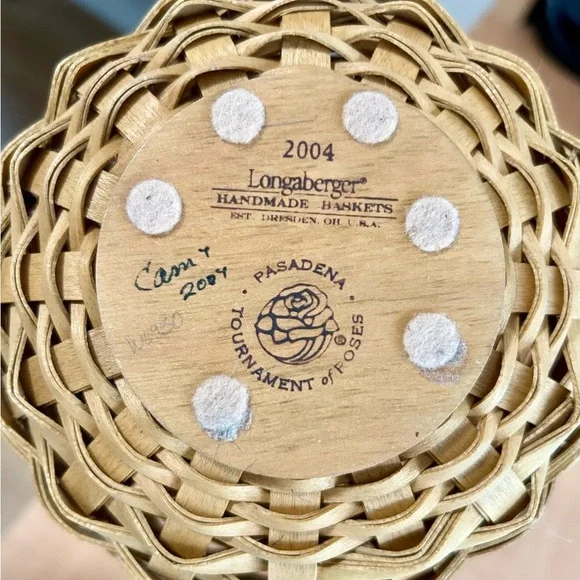 Longaberger basket Pasadena Tournament of Roses 2004 Let Me Call You Sweetheart - Picture 6 of 6